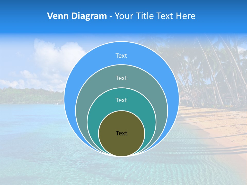 Tribal Turquoise Border PowerPoint Template