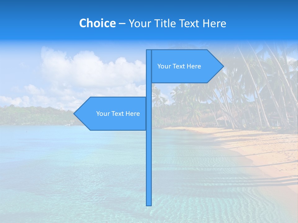 Tribal Turquoise Border PowerPoint Template