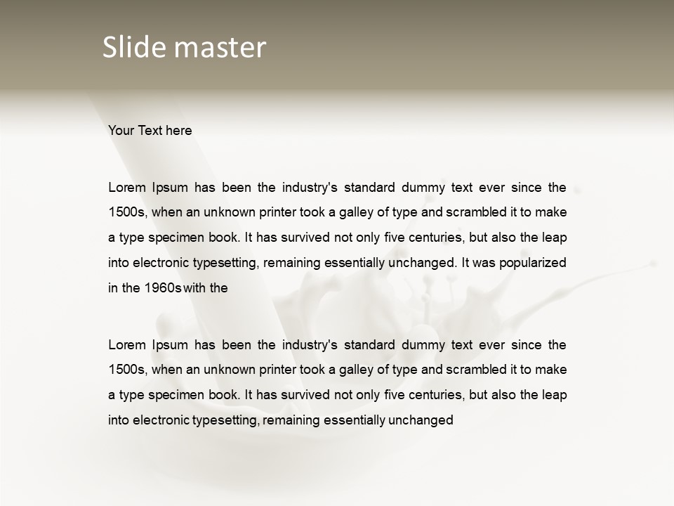 Eating Paint Drop PowerPoint Template