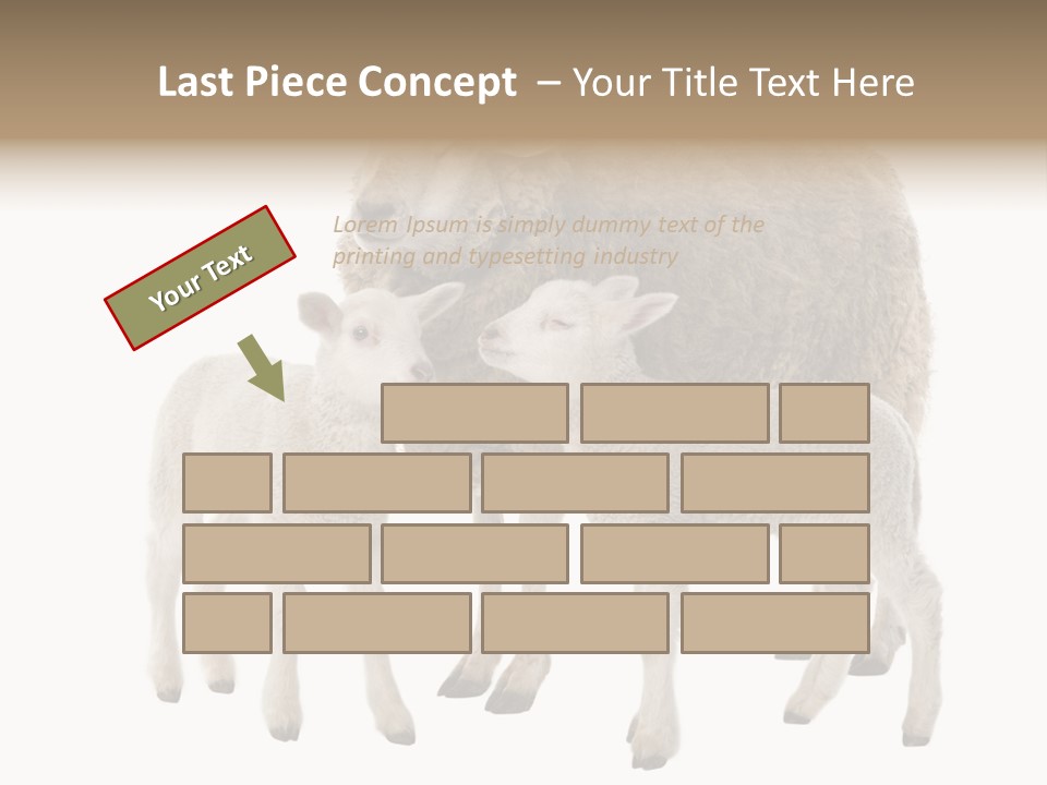 Creature Coat Lamb PowerPoint Template