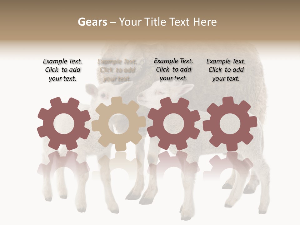 Creature Coat Lamb PowerPoint Template