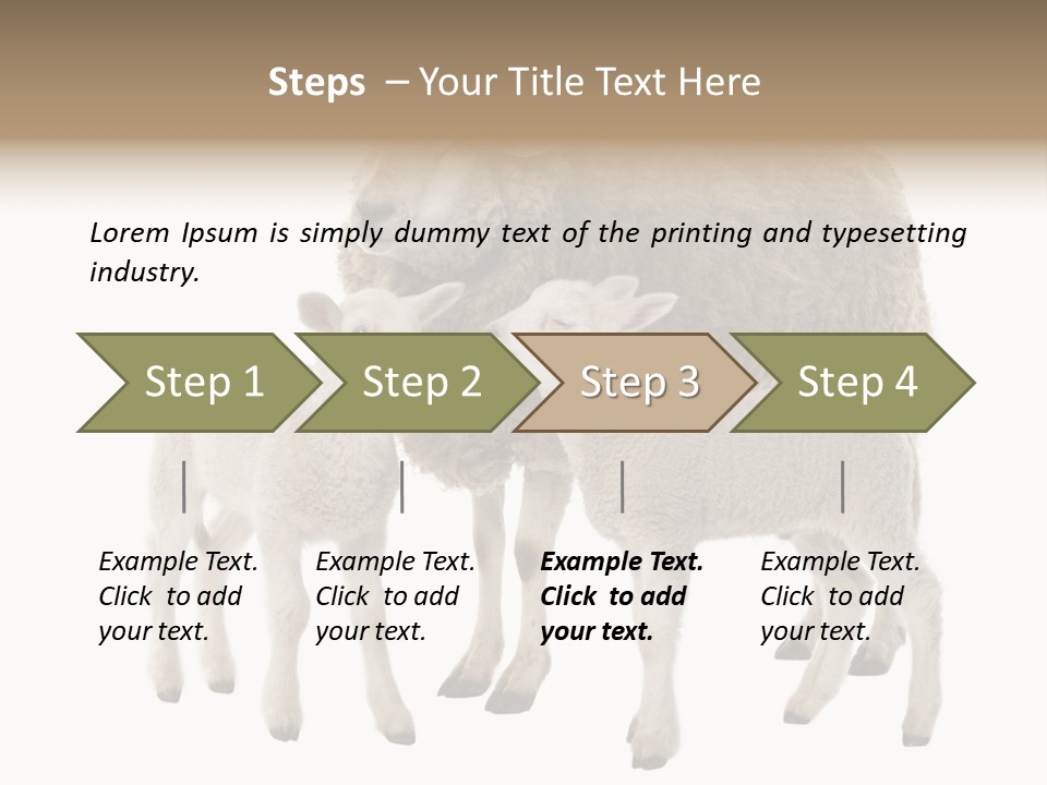 Creature Coat Lamb PowerPoint Template