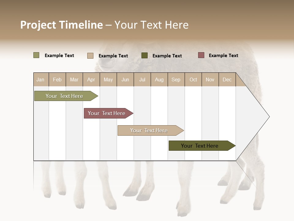 Creature Coat Lamb PowerPoint Template