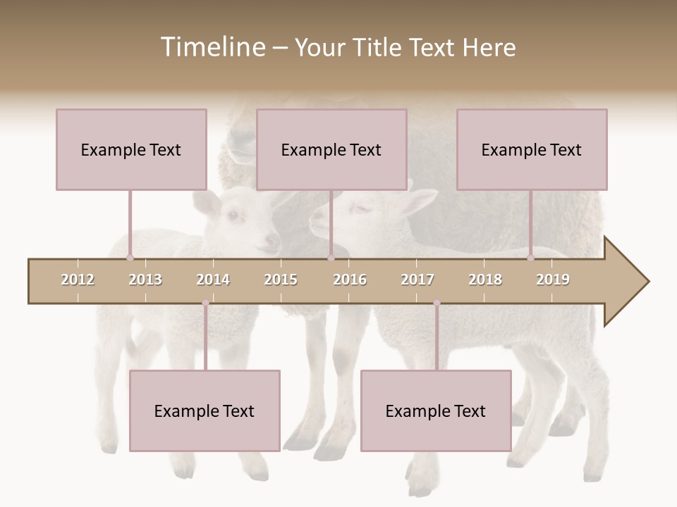 Creature Coat Lamb PowerPoint Template