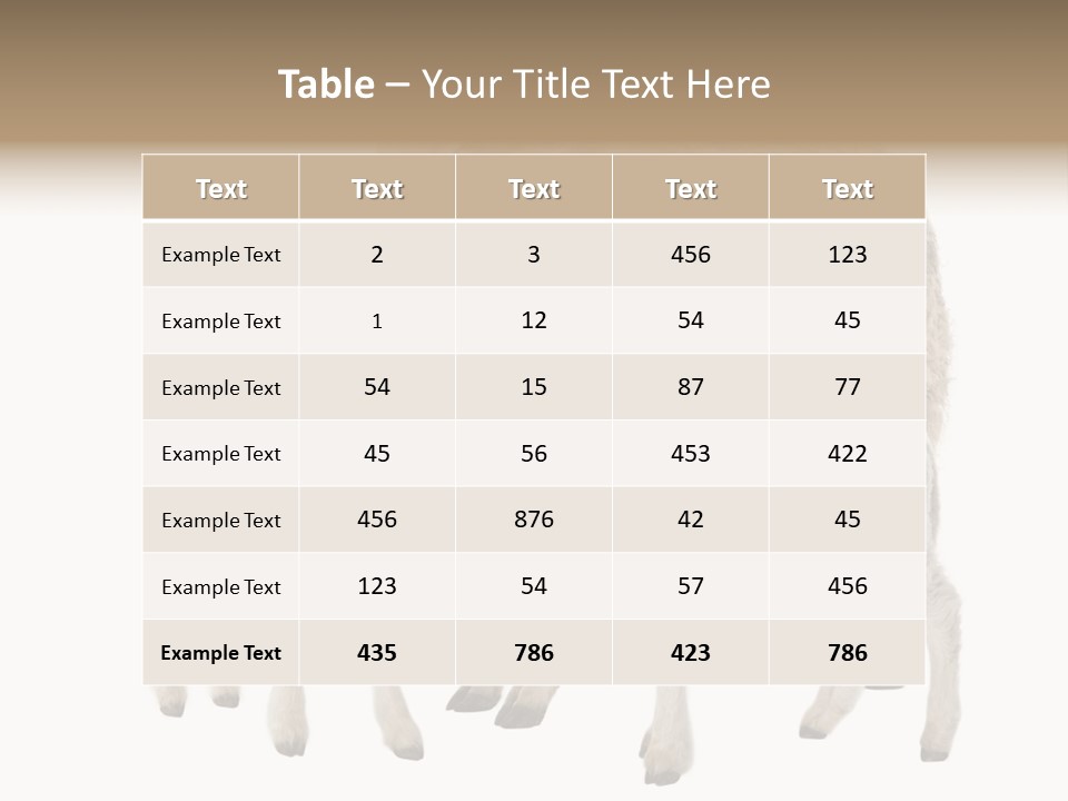 Creature Coat Lamb PowerPoint Template