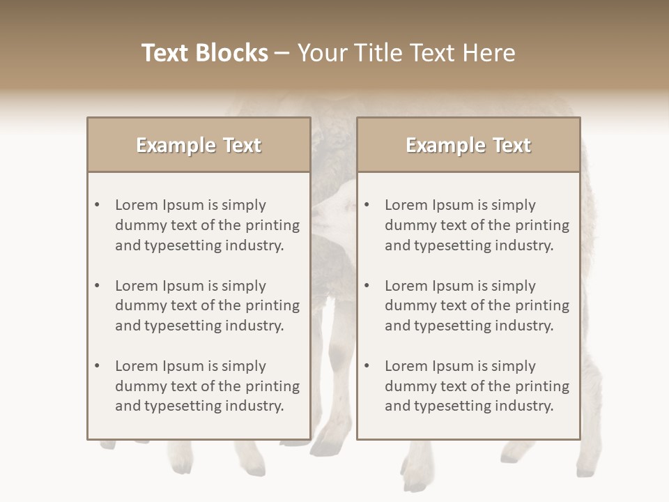 Creature Coat Lamb PowerPoint Template