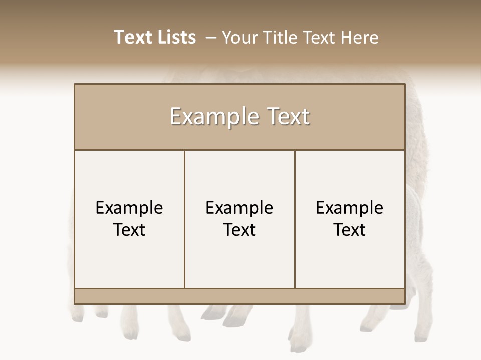 Creature Coat Lamb PowerPoint Template