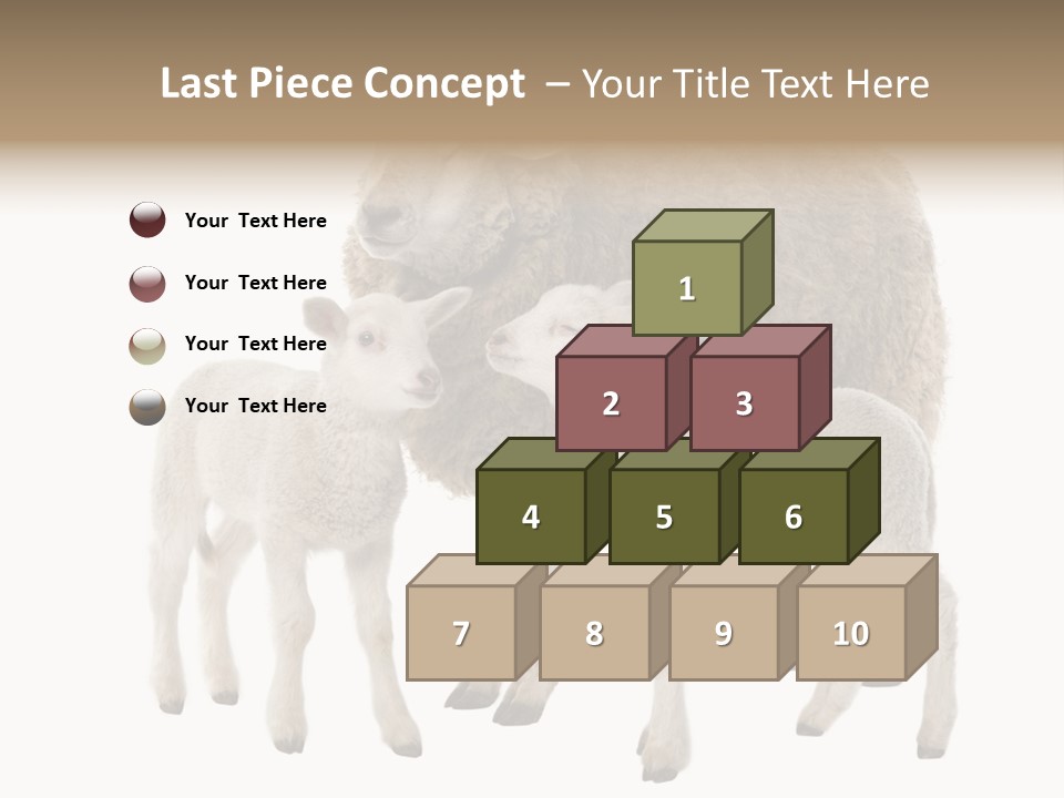 Creature Coat Lamb PowerPoint Template