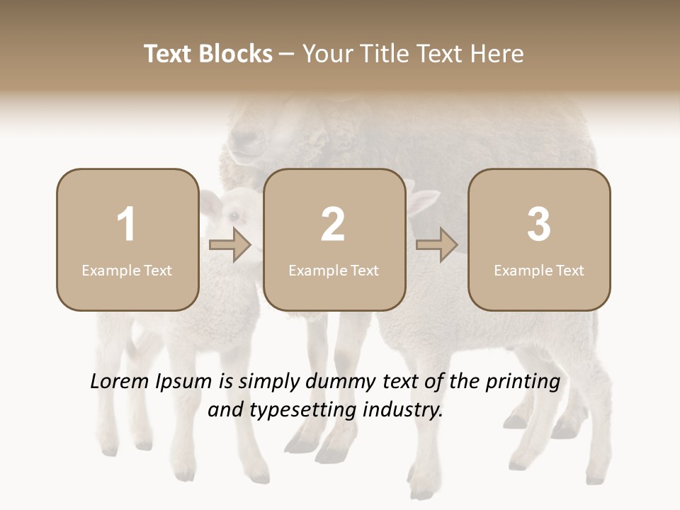 Creature Coat Lamb PowerPoint Template