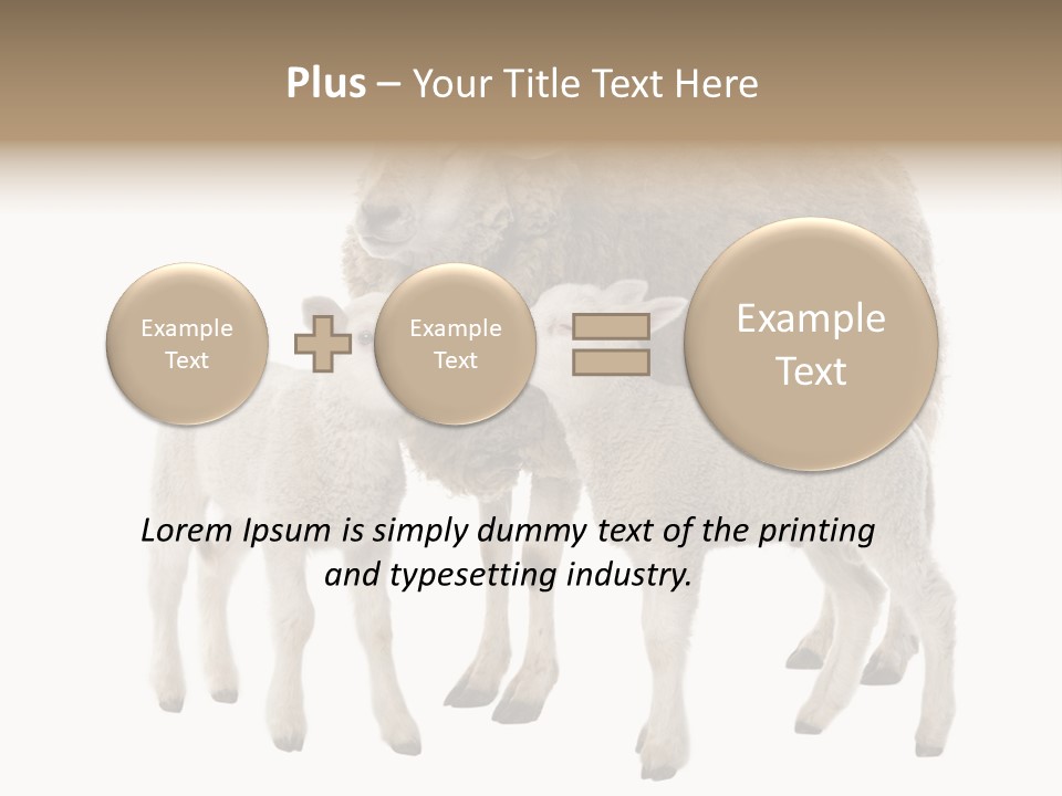 Creature Coat Lamb PowerPoint Template