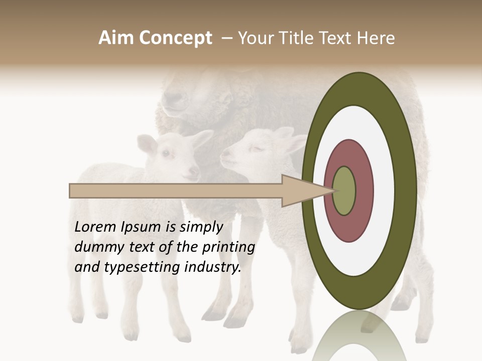 Creature Coat Lamb PowerPoint Template