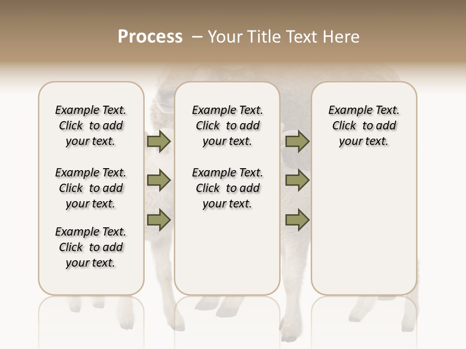 Creature Coat Lamb PowerPoint Template