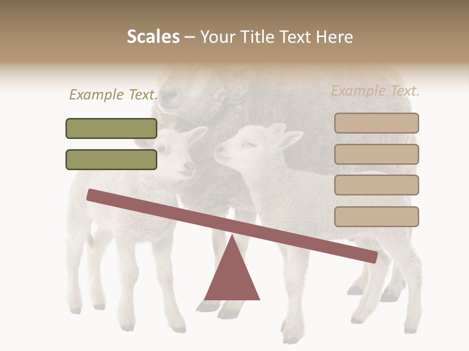 Creature Coat Lamb PowerPoint Template