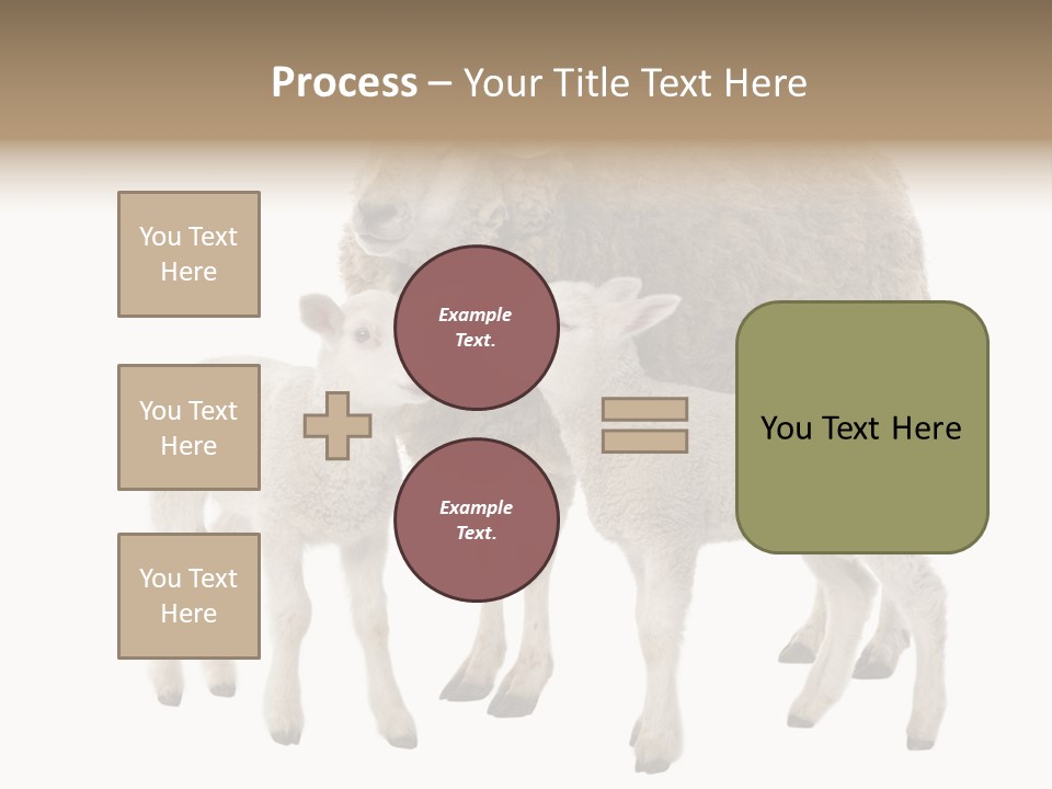 Creature Coat Lamb PowerPoint Template