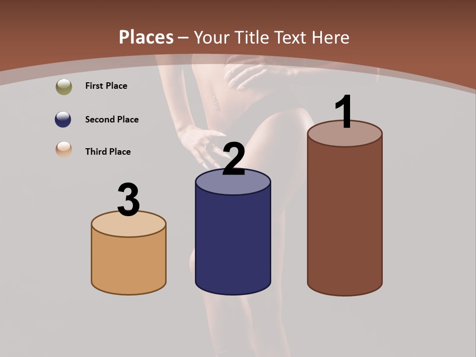 A Woman In A Short Skirt Posing For A Picture PowerPoint Template