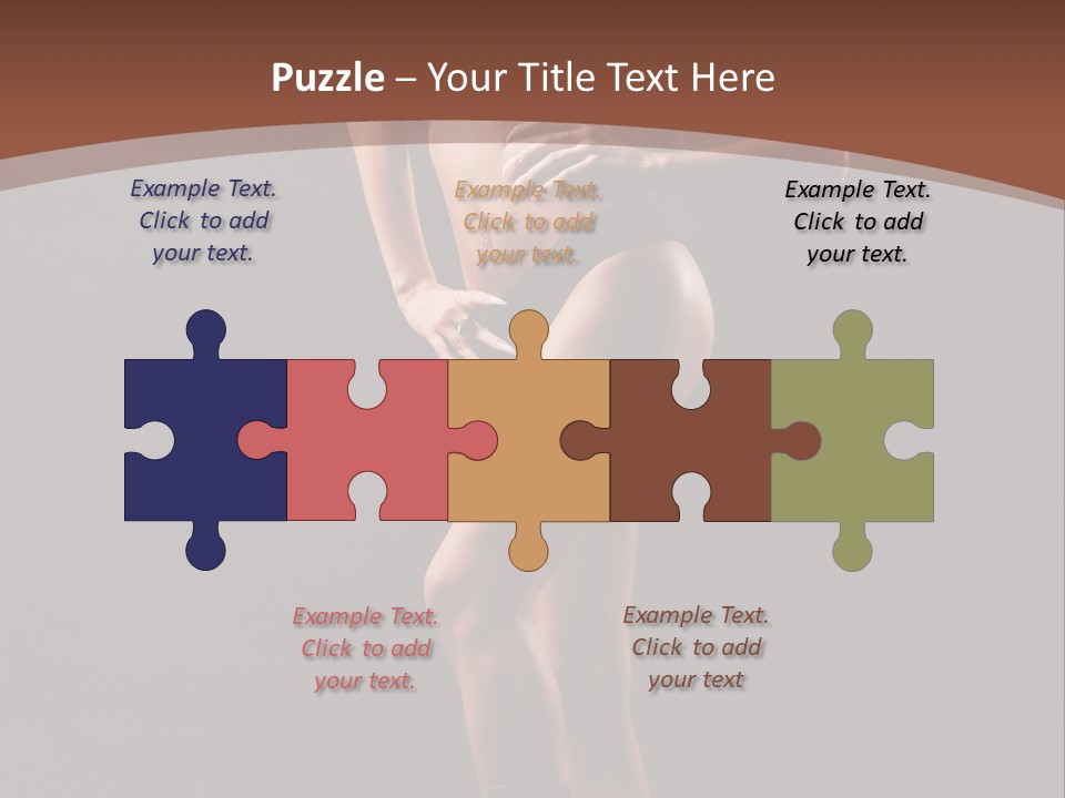 A Woman In A Short Skirt Posing For A Picture PowerPoint Template