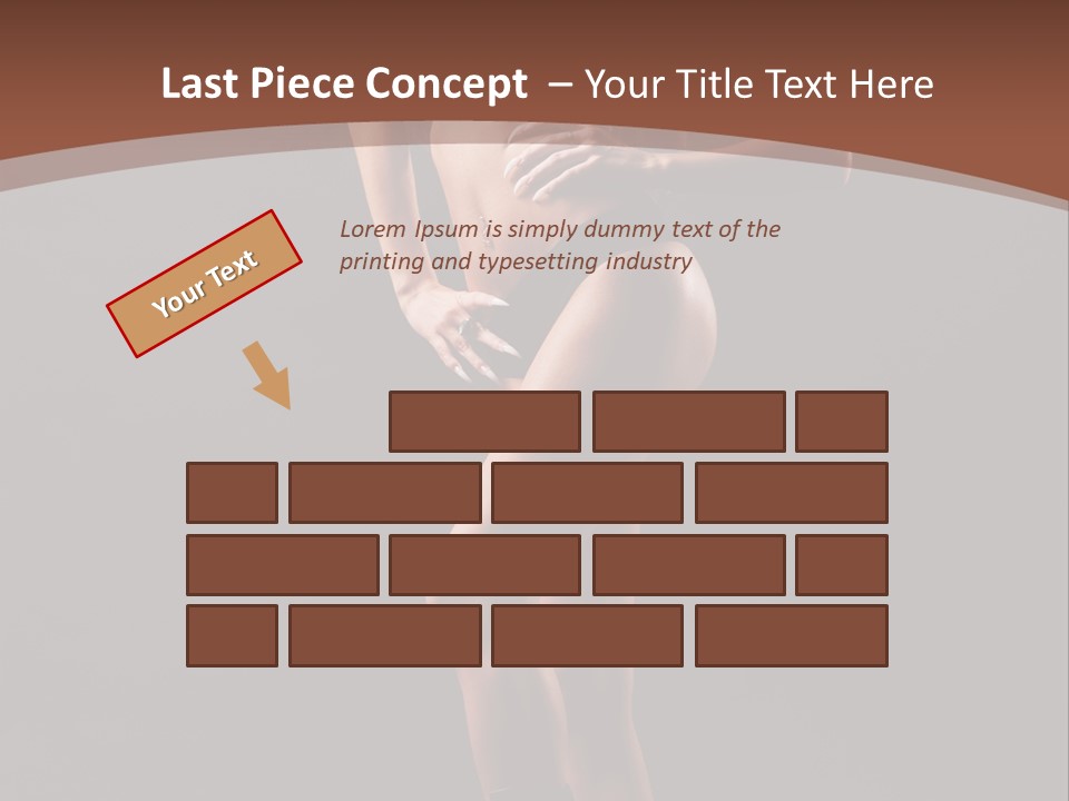 A Woman In A Short Skirt Posing For A Picture PowerPoint Template