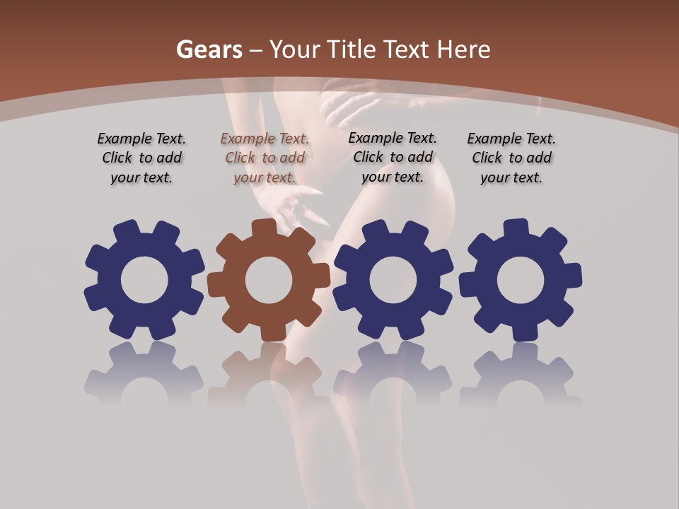 A Woman In A Short Skirt Posing For A Picture PowerPoint Template