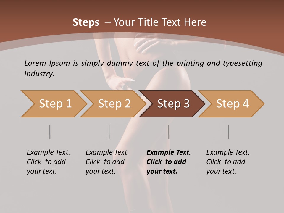 A Woman In A Short Skirt Posing For A Picture PowerPoint Template