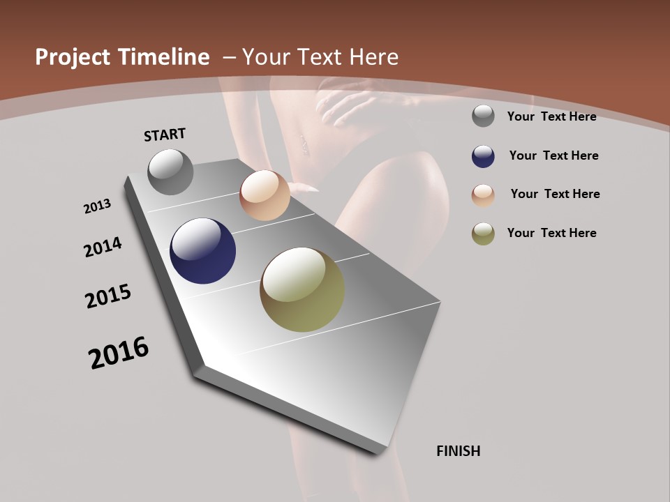 A Woman In A Short Skirt Posing For A Picture PowerPoint Template