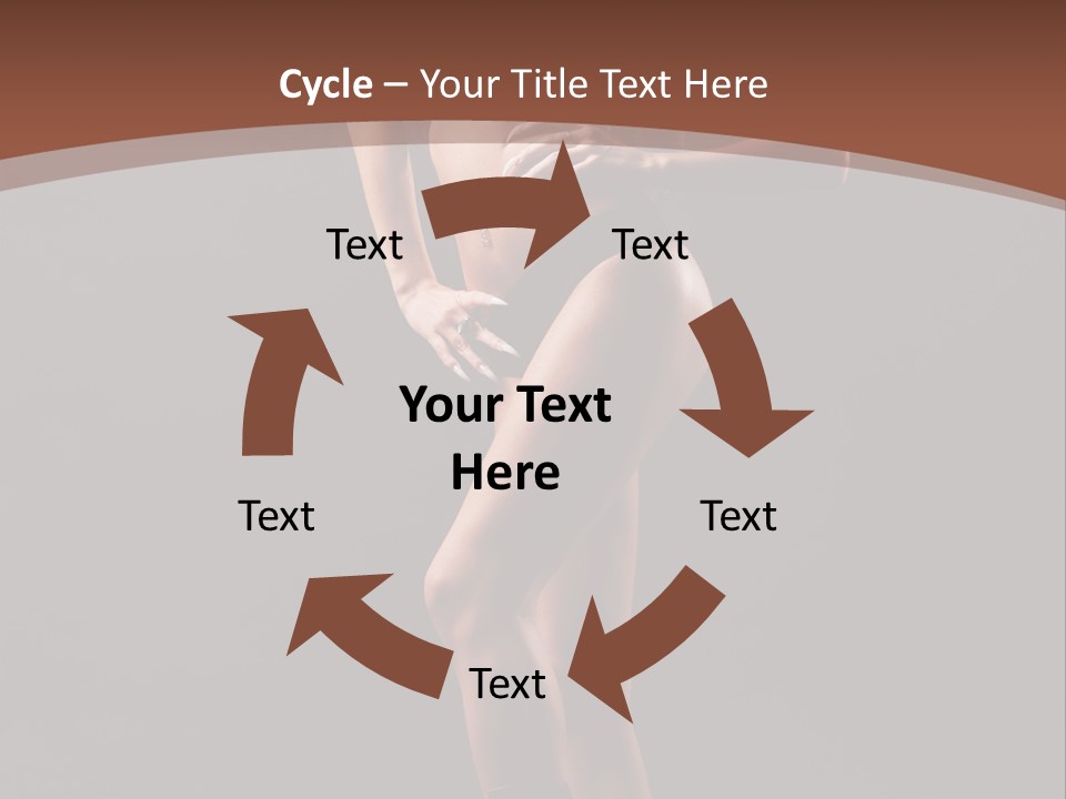 A Woman In A Short Skirt Posing For A Picture PowerPoint Template