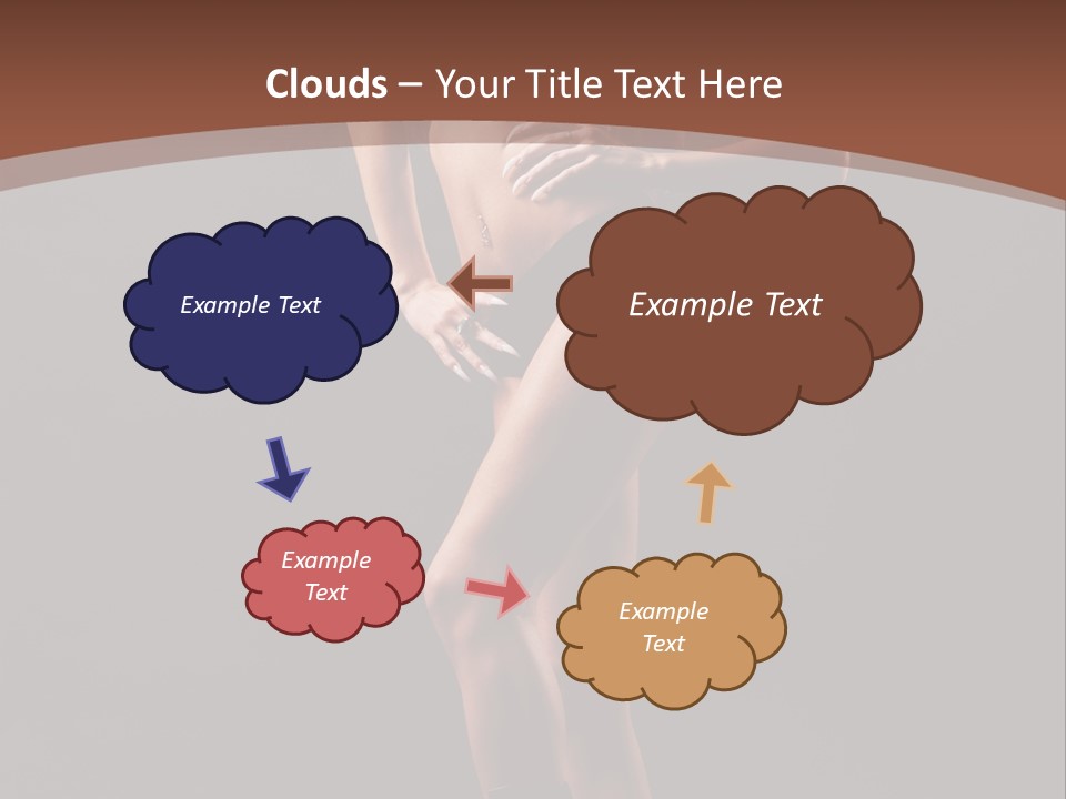 A Woman In A Short Skirt Posing For A Picture PowerPoint Template