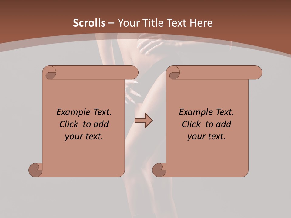A Woman In A Short Skirt Posing For A Picture PowerPoint Template