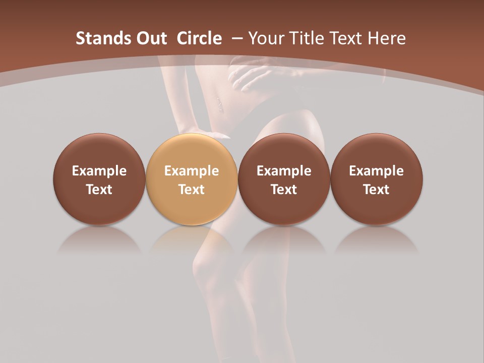 A Woman In A Short Skirt Posing For A Picture PowerPoint Template