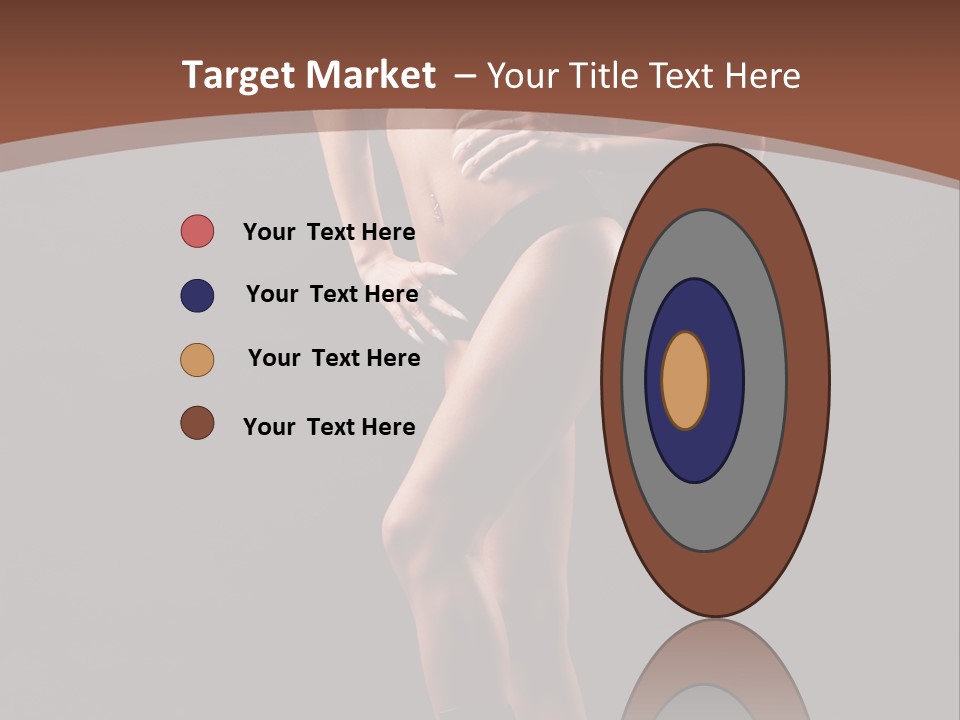 A Woman In A Short Skirt Posing For A Picture PowerPoint Template