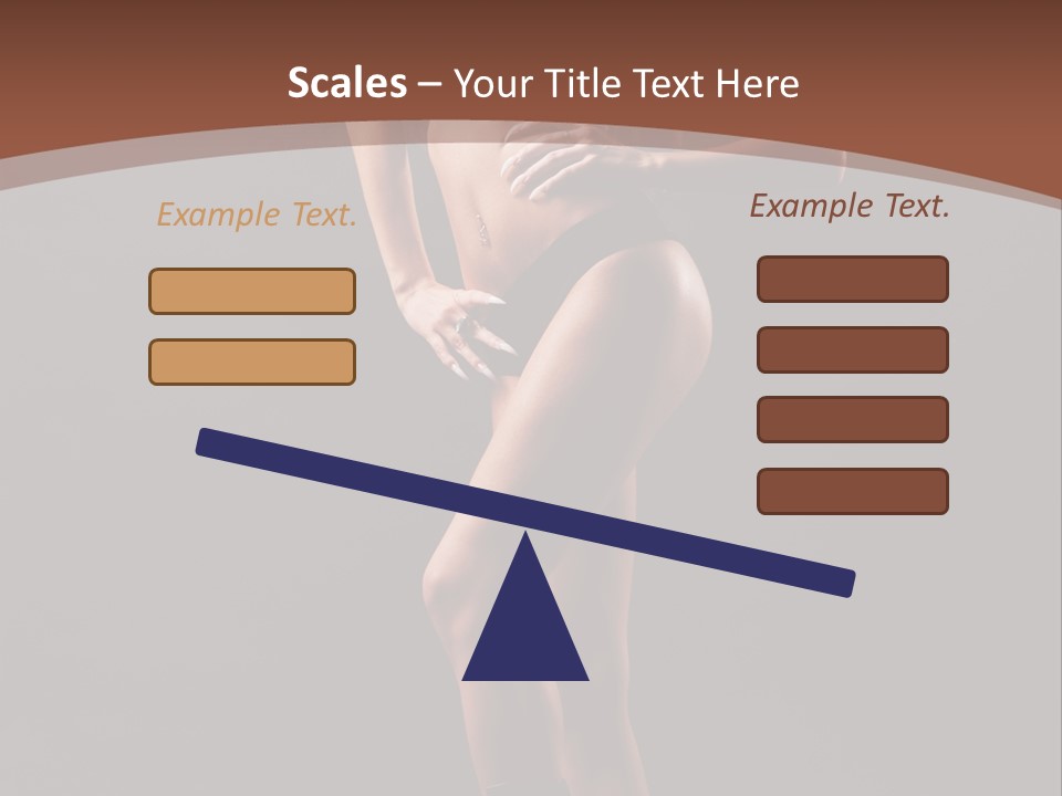 A Woman In A Short Skirt Posing For A Picture PowerPoint Template