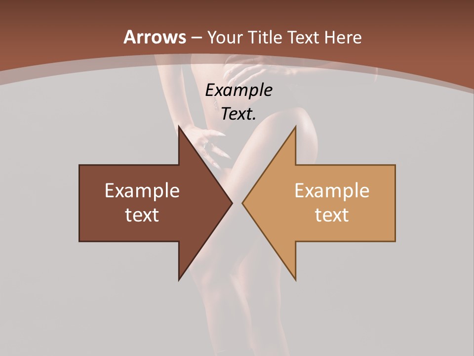 A Woman In A Short Skirt Posing For A Picture PowerPoint Template