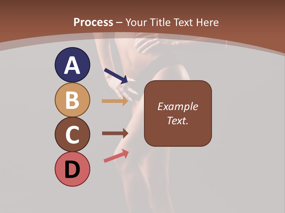 A Woman In A Short Skirt Posing For A Picture PowerPoint Template