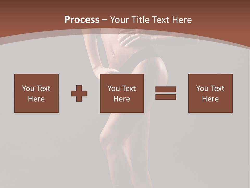 A Woman In A Short Skirt Posing For A Picture PowerPoint Template