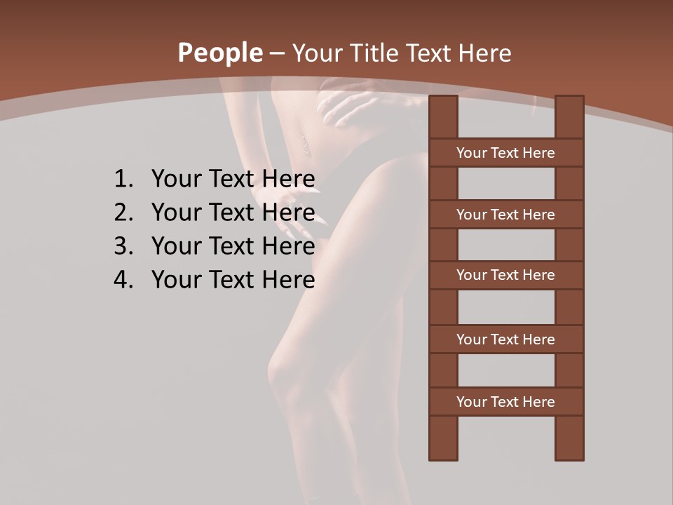 A Woman In A Short Skirt Posing For A Picture PowerPoint Template