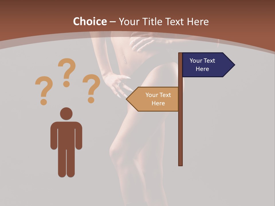 A Woman In A Short Skirt Posing For A Picture PowerPoint Template