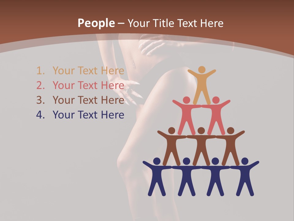 A Woman In A Short Skirt Posing For A Picture PowerPoint Template