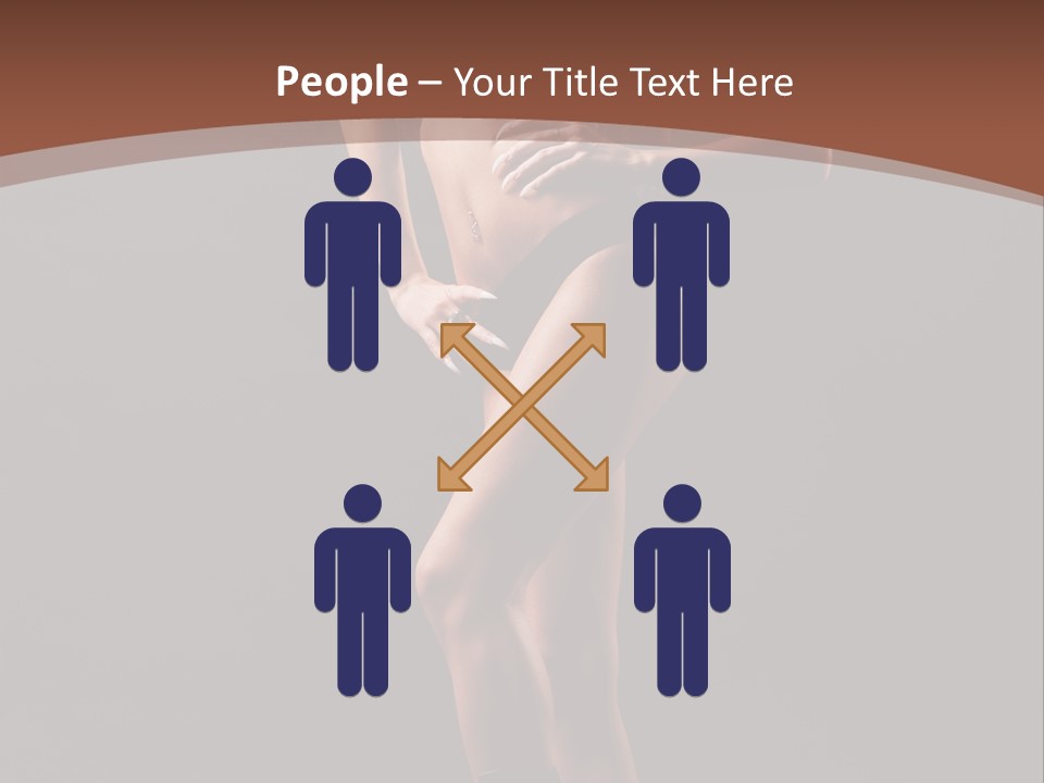 A Woman In A Short Skirt Posing For A Picture PowerPoint Template