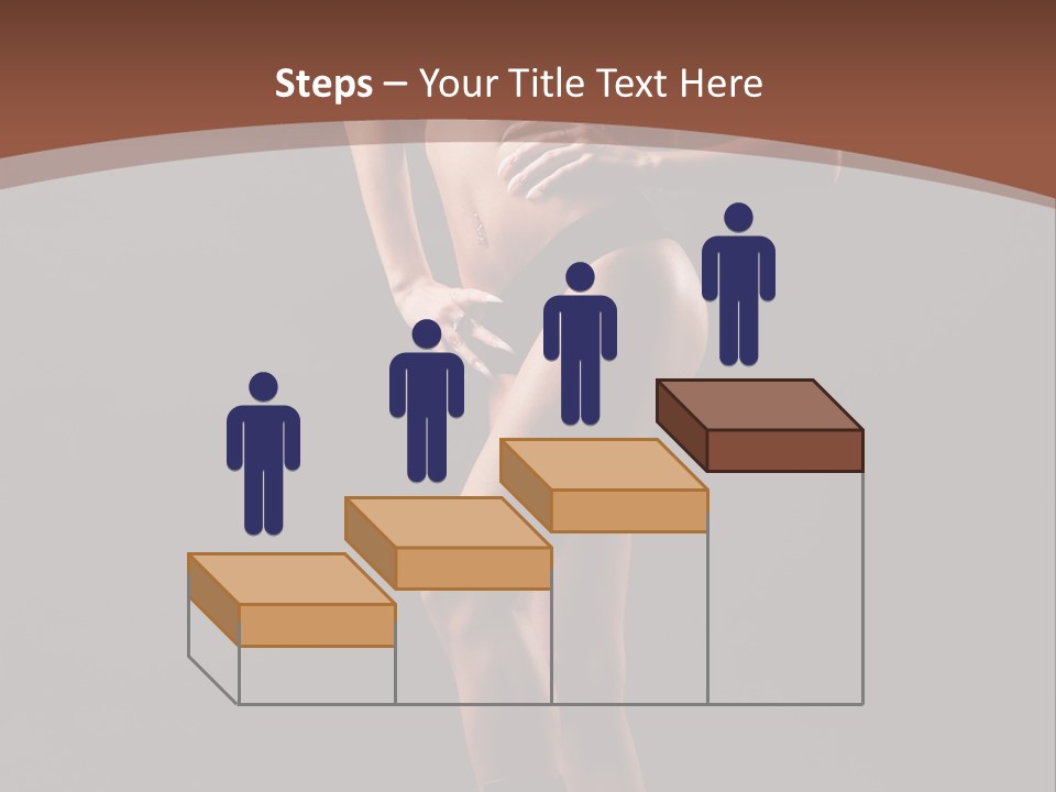 A Woman In A Short Skirt Posing For A Picture PowerPoint Template