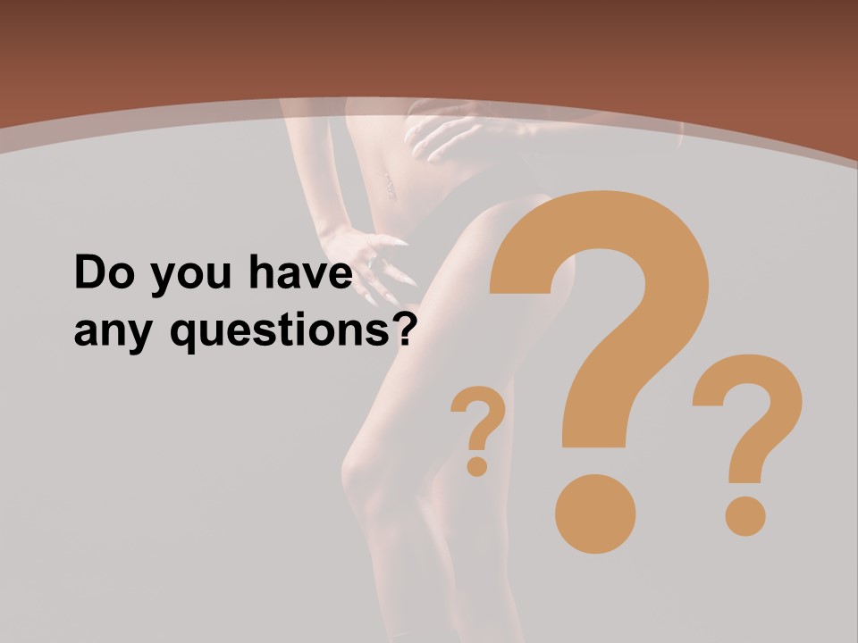 A Woman In A Short Skirt Posing For A Picture PowerPoint Template