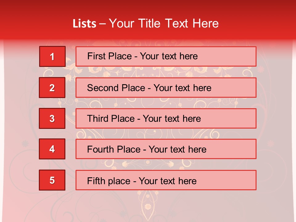Heart Red Graphic PowerPoint Template