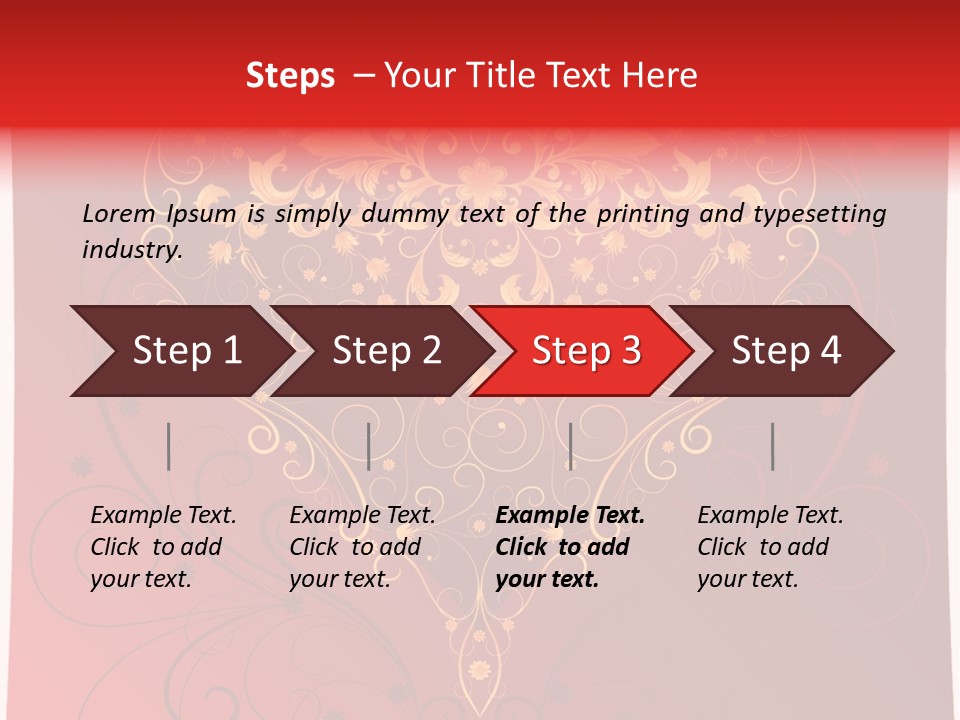 Heart Red Graphic PowerPoint Template