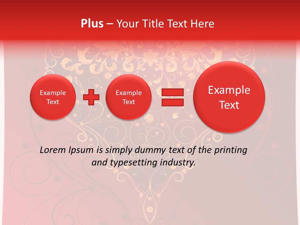 Heart Red Graphic PowerPoint Template