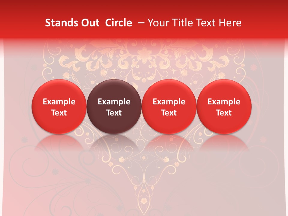 Heart Red Graphic PowerPoint Template