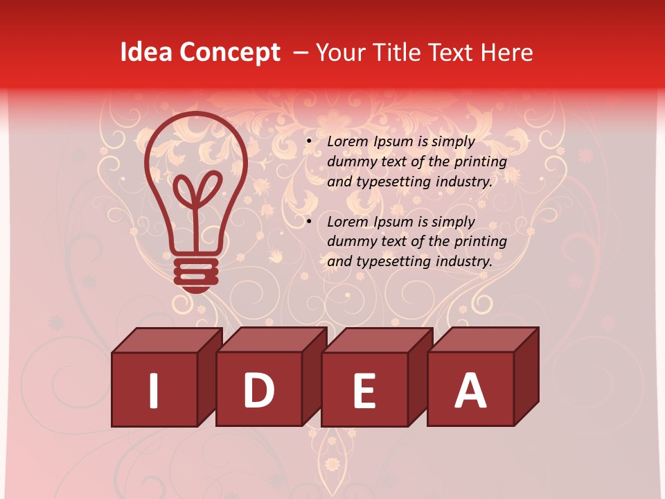 Heart Red Graphic PowerPoint Template
