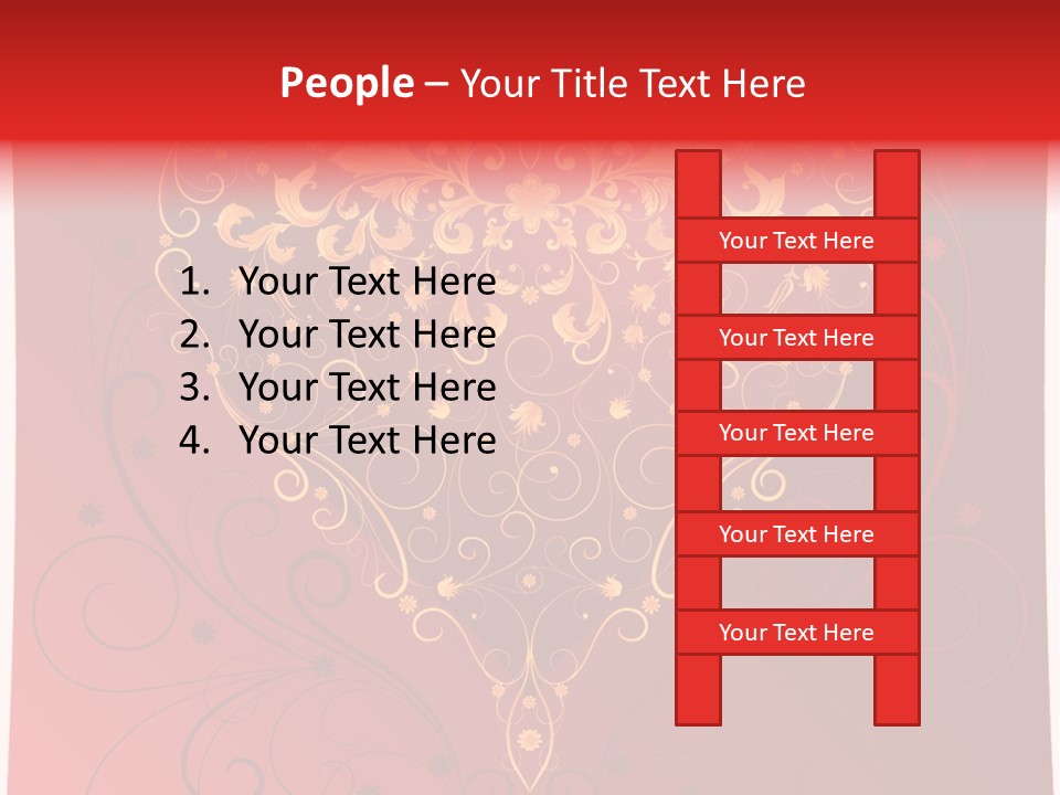 Heart Red Graphic PowerPoint Template