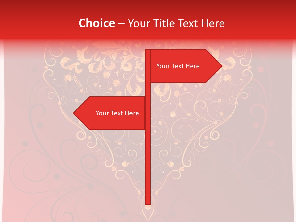 Heart Red Graphic PowerPoint Template
