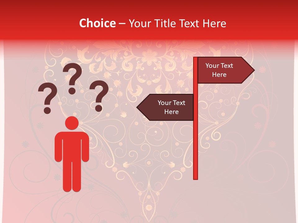 Heart Red Graphic PowerPoint Template