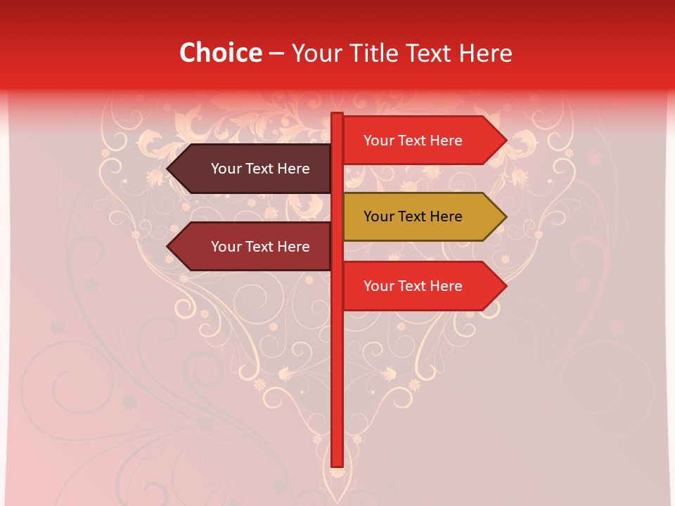 Heart Red Graphic PowerPoint Template
