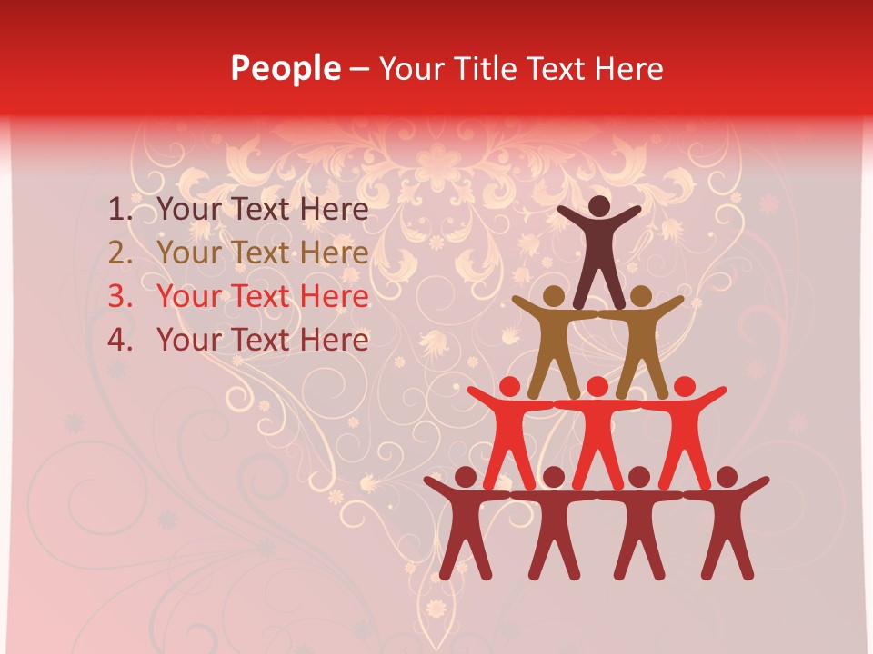 Heart Red Graphic PowerPoint Template