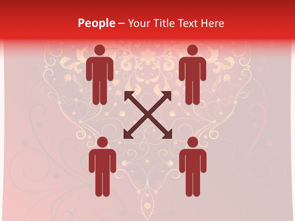 Heart Red Graphic PowerPoint Template